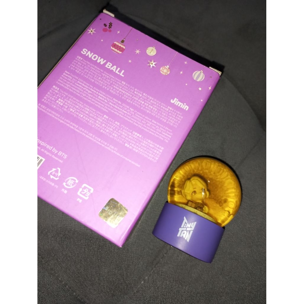 ( BARANG KEEP AYYA) PURPLE HOLIDAYS WINTER SNOWBALL TINYTAN JIMIN BTS