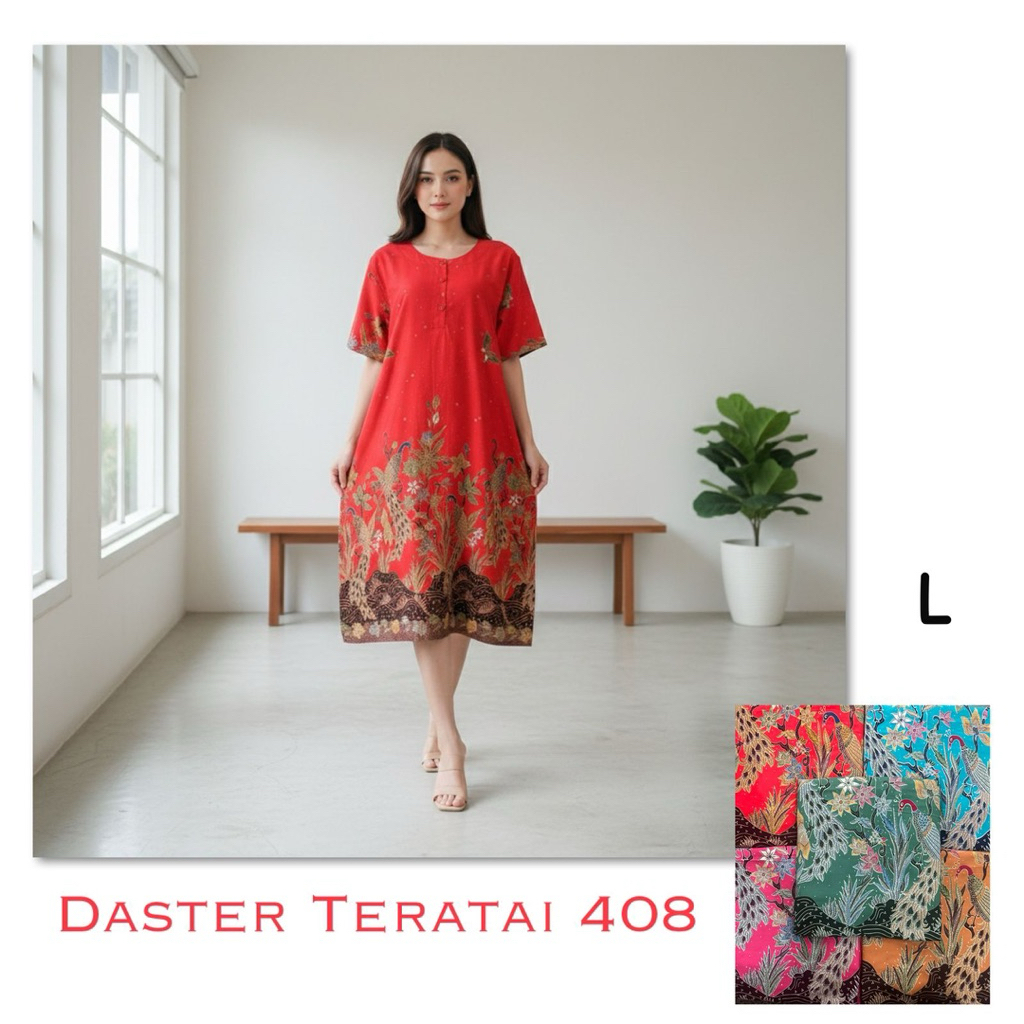 Daster Batik Unggul Jaya Sekar Mekar L LD 126