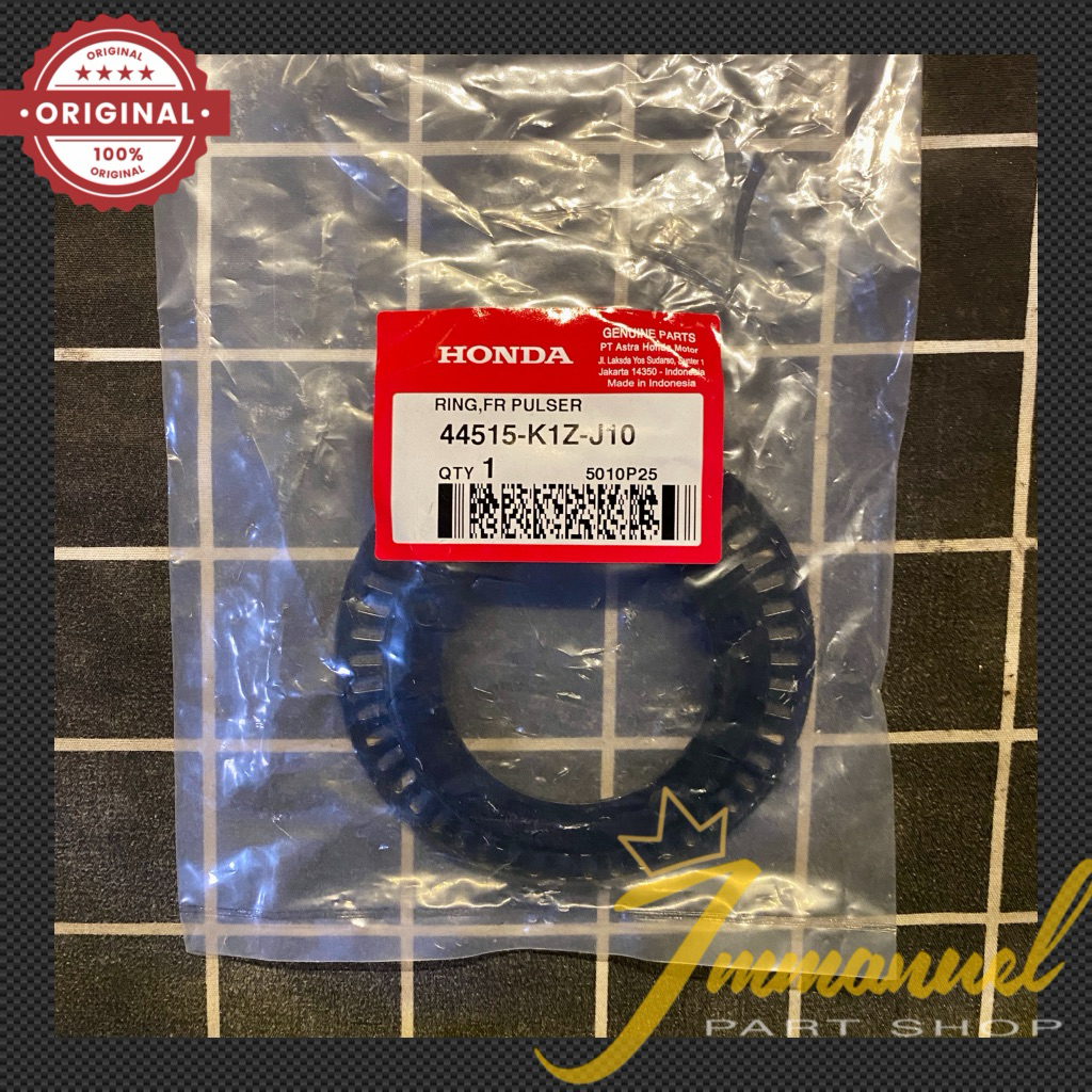 Ring Pulser Piringan Sensor ABS Cakram Depan Lubang 3 PCX 160 K1Z 44515K1ZJ10 Asli