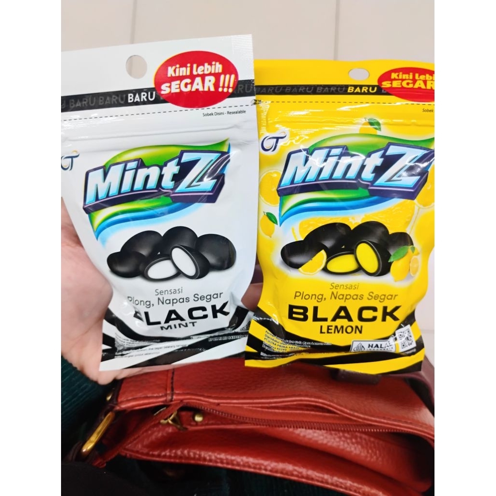 Permen Mintz Black Mint/Black Lemon 40Gr