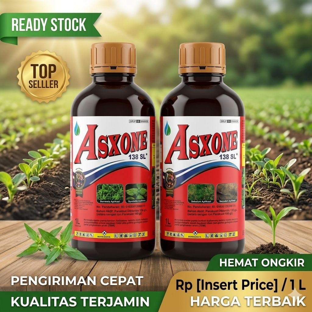 herbisida kontak langsung kering Asxone lebih tinggi dari pilarquat  1lt