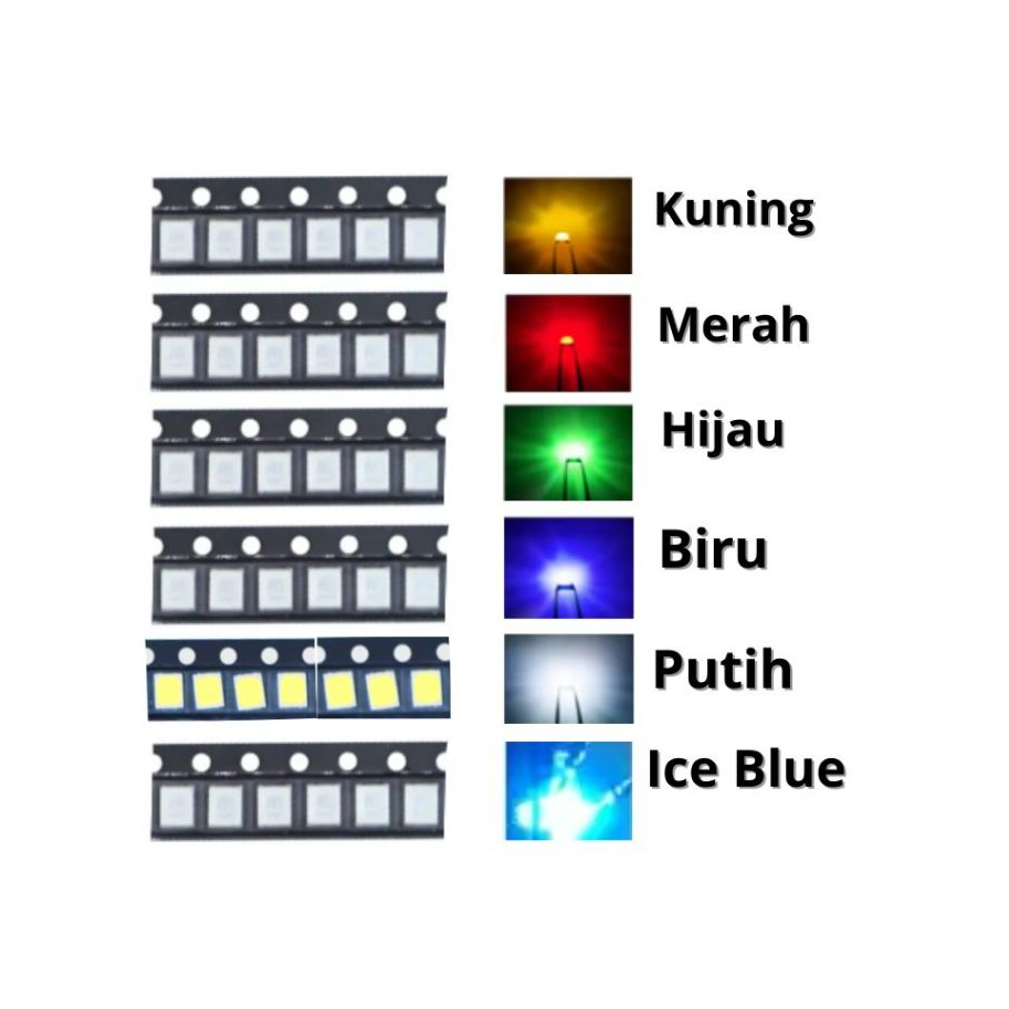 10 PCS Lampu LED SMD 3528 Universal LED All Type Speedometer