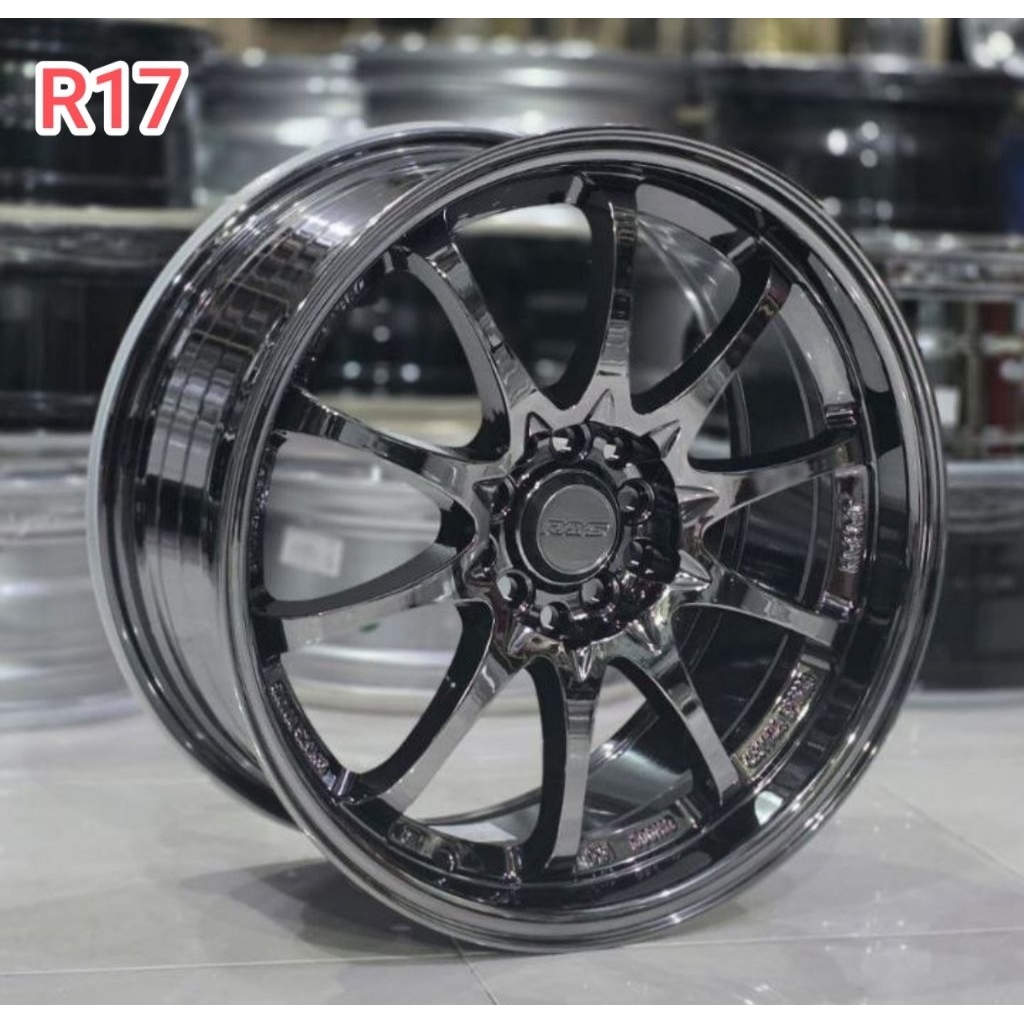 Velg Rays CE28 R17 Black Chrome 5x114 / 100