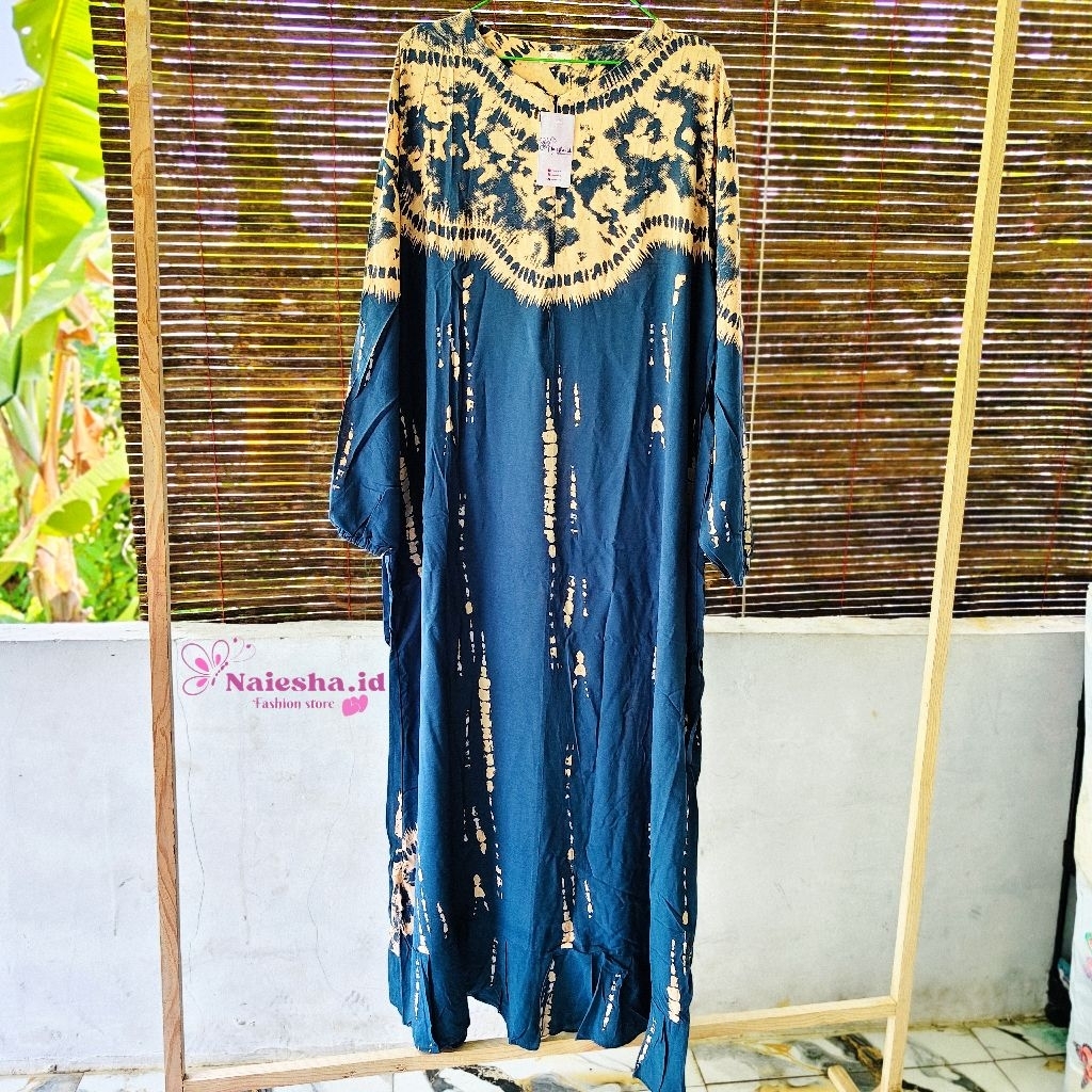 Daster dress rayon rempel lengan panjang busui friendly