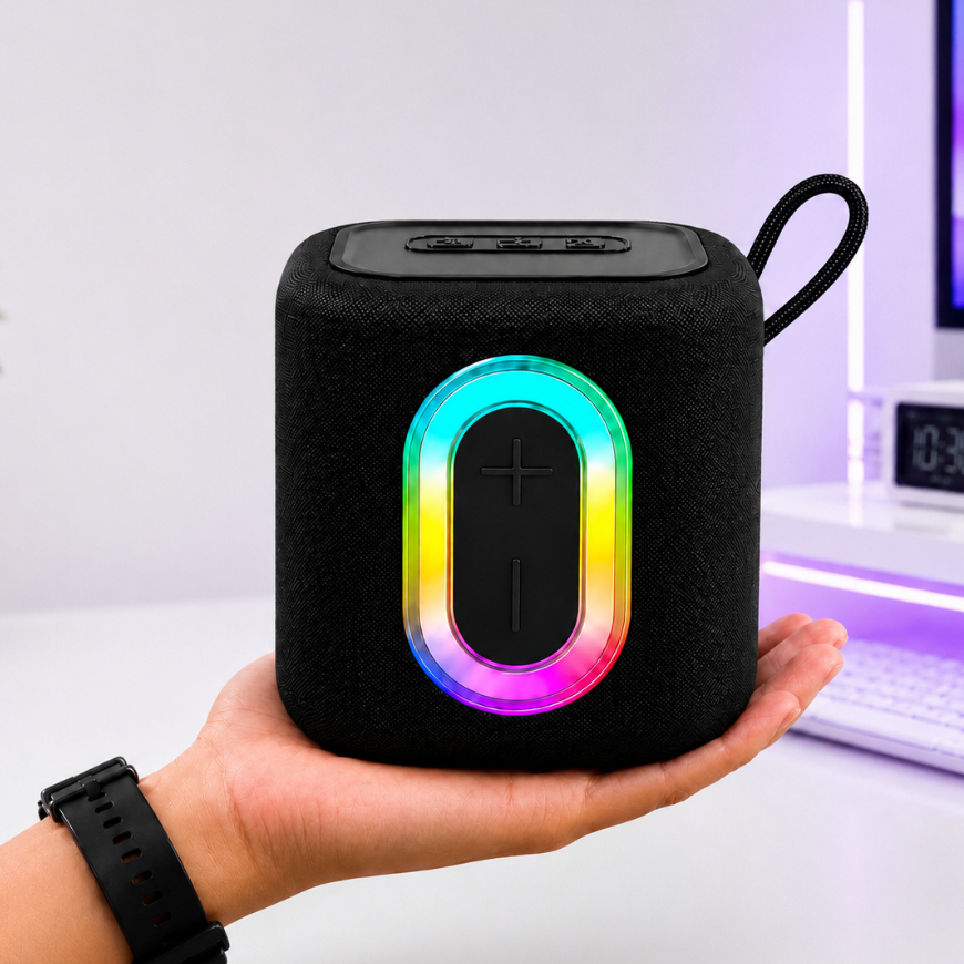 SPEAKER MUSIC BLUETOOTH AKTIF RGB LED SUPER BASS - MP3 PLAYER BLUETOOTH MUSIK BOK SALON MINI WIRELES