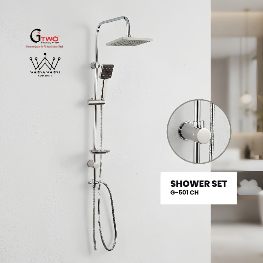 Shower Tiang GTWO 501 Chrome