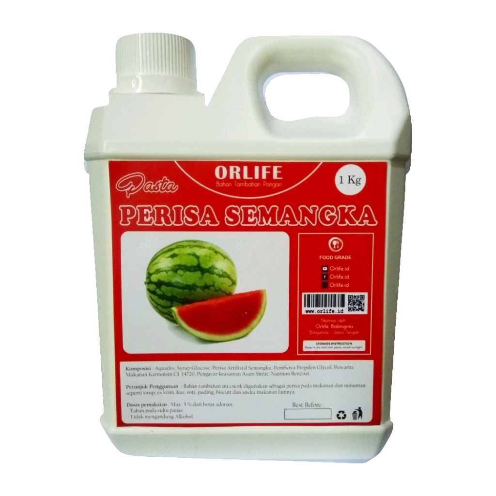Perisa Pasta Makanan & Minuman Rasa Semangka 1 Kg Orlife