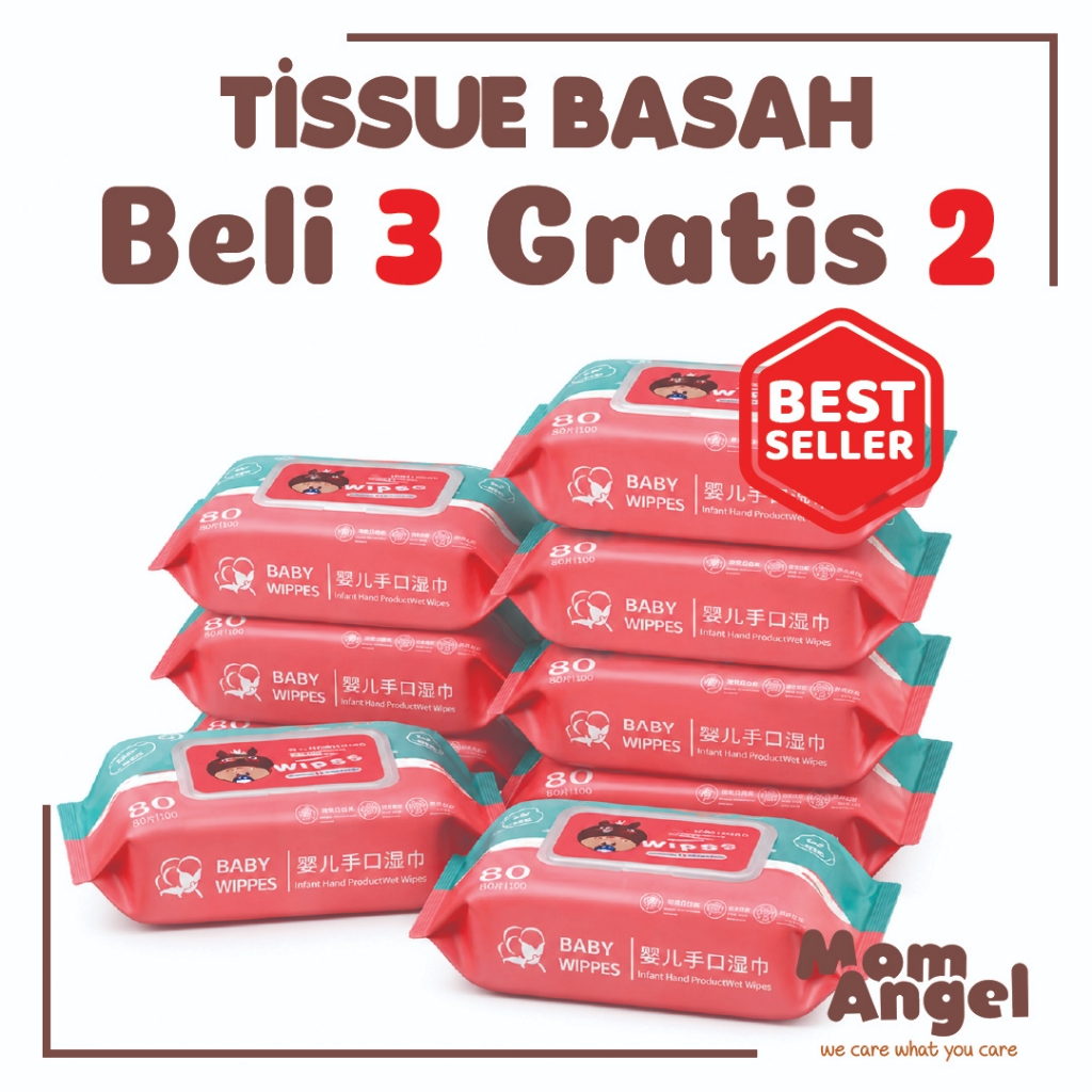 Tissue Basah Buy 3 Free 2 Baby Tissue Bayi Super Soft Wet Wipes 50s Perlengkapan Bayi Tisu Basah Waj
