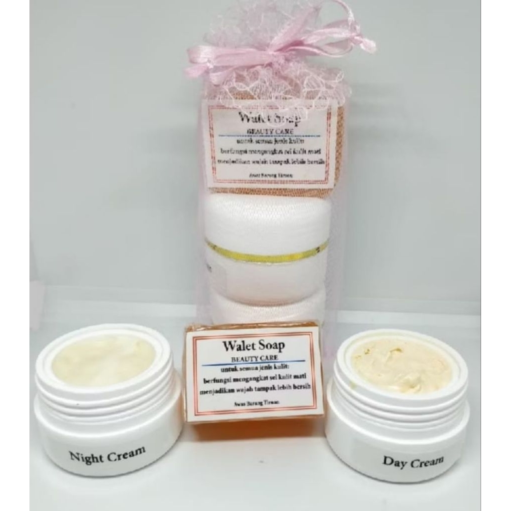 Cream Walet Jaring Pink