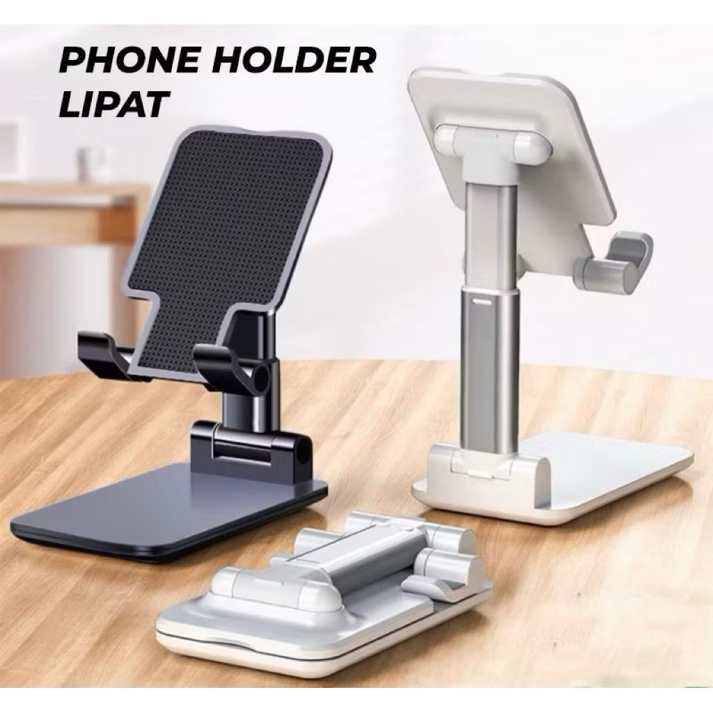 Stand Holder HP Folding HD-23 / Dudukan Ponsel Adjustable Untuk Meja HD23