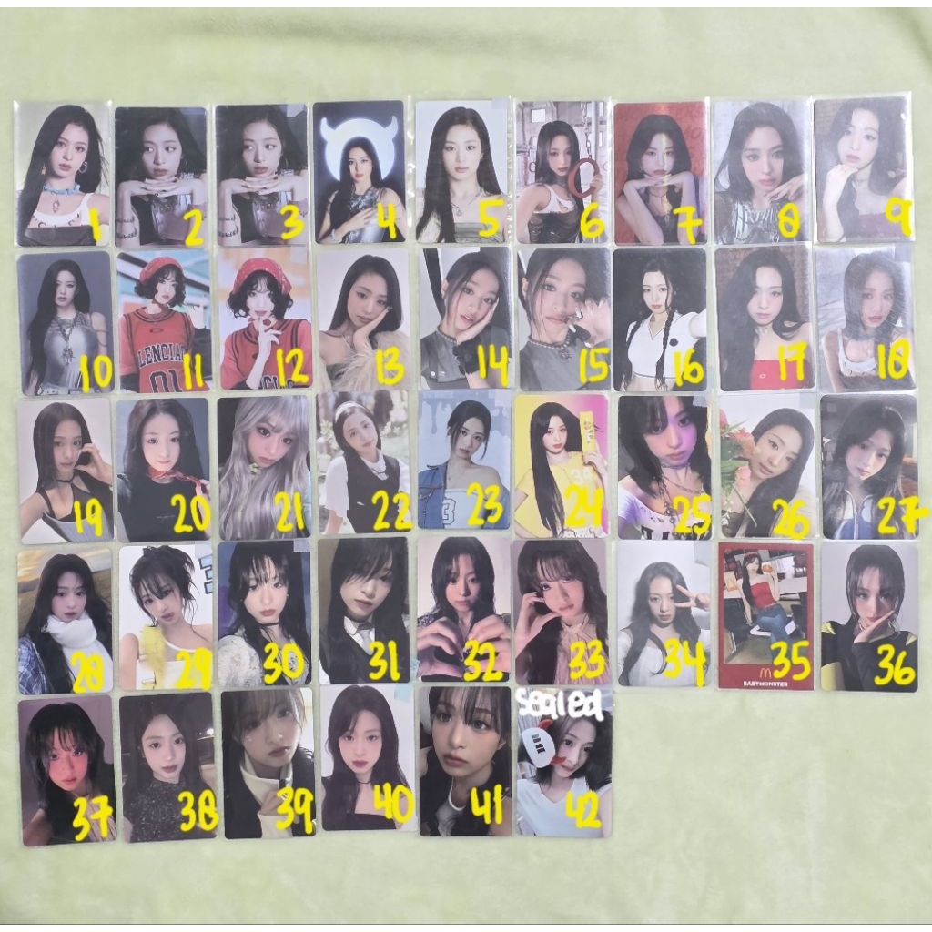PHOTOCARD OFFICIAL BABYMONSTER AHYEON