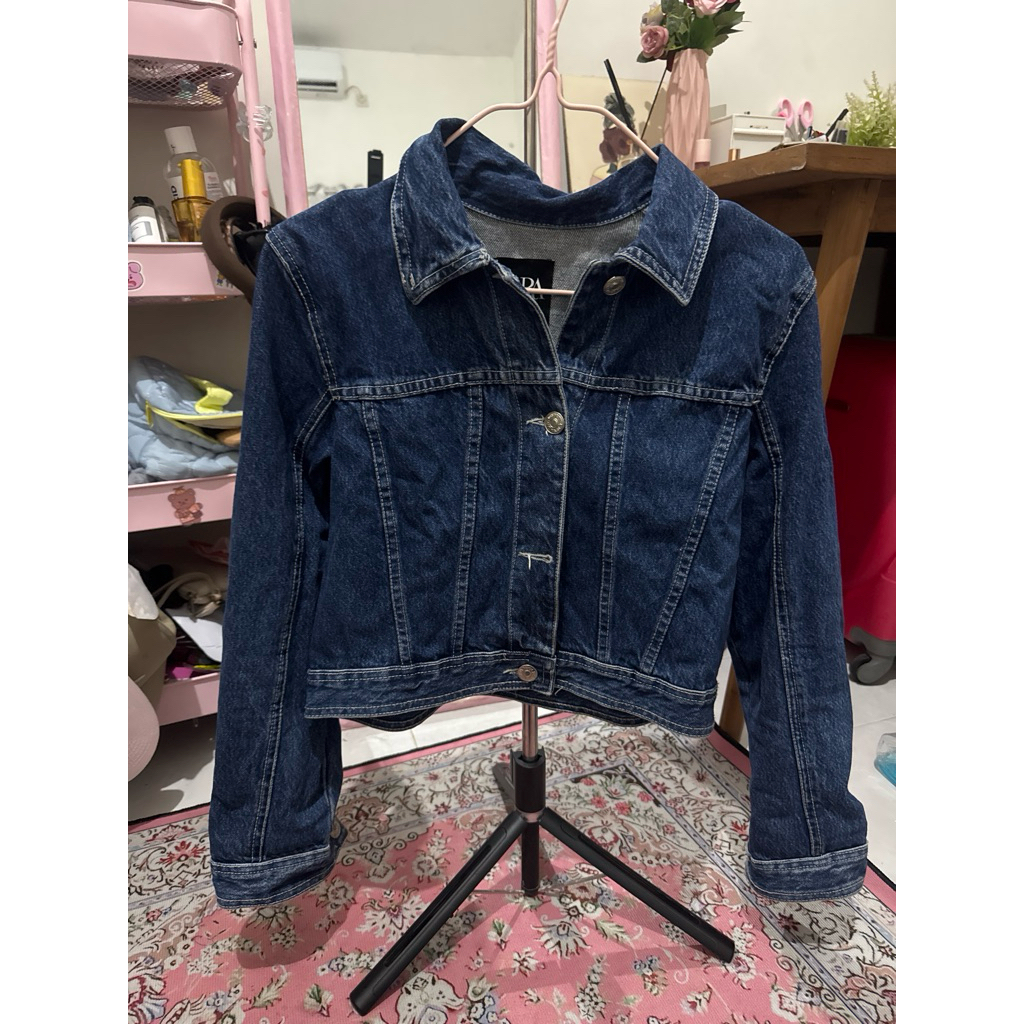 preloved zara denim jacket