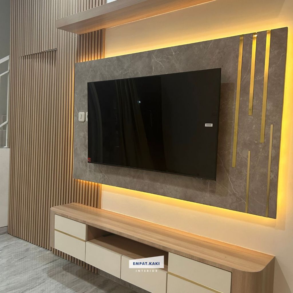 Backdrop TV Modern Minimalis