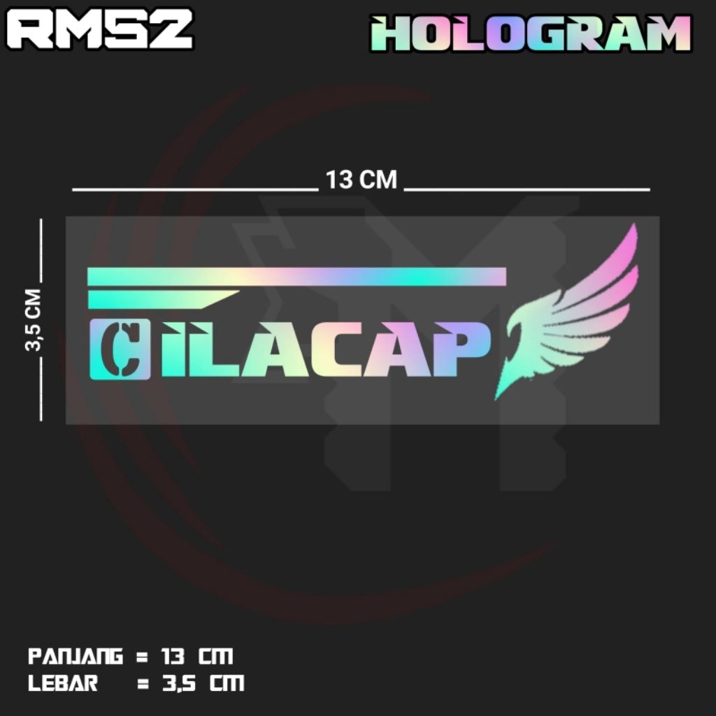 STIKER CUTTING TULISAN CILACAP | RMS2