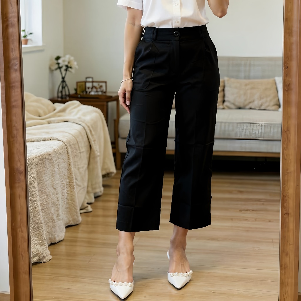 Tiara Pants - CELANA WANITA BAHAN SOFTJEANS 90016 CELANA NYAMAN BAHAN MELAR CELANA KULOT PANTS