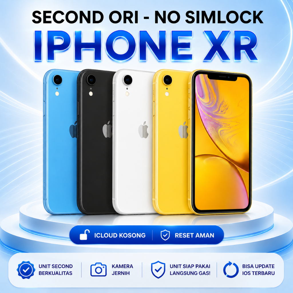 IP XR 256GB 128GB 64GB Second handphone inter Normal Like New