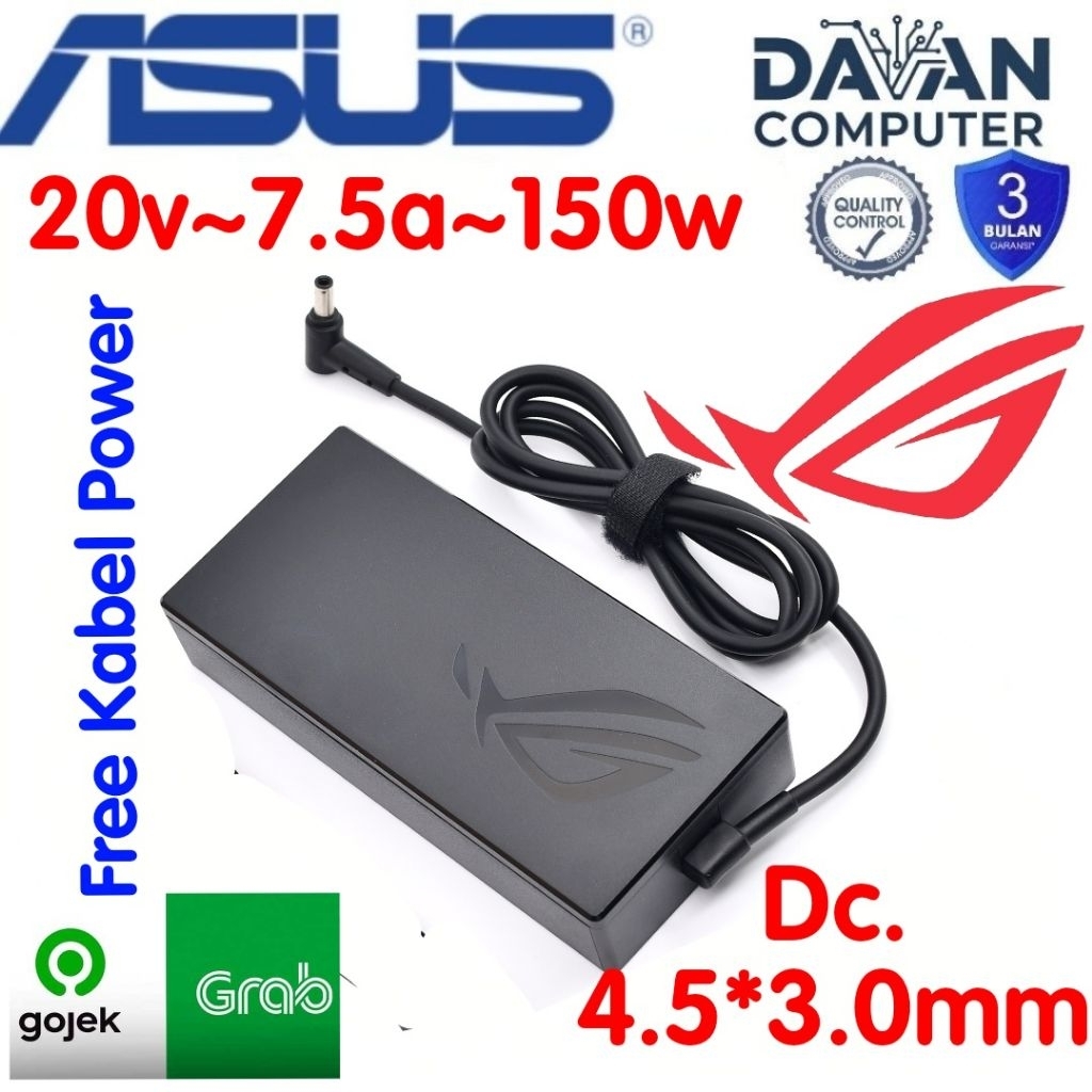 Charger ASUS ROG Zephyrus Duo 15 SE || 150wat dc.4.5*3.0mm