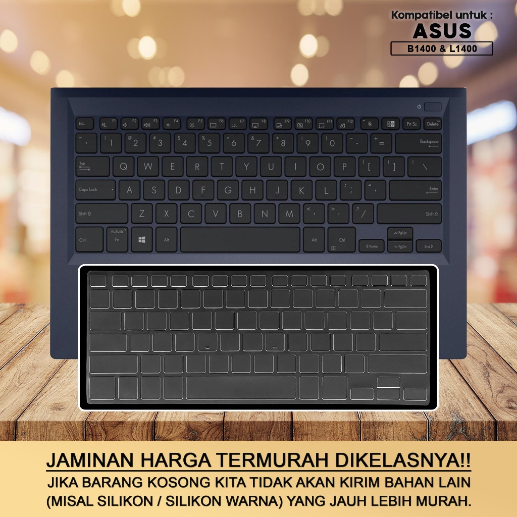 Keyboard Protector Cover Kompatibel untuk Asus ExpertBook L1 L1400 L1400C L1400CD L1400CDA Silikon W