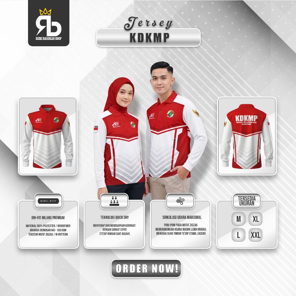 WANGKI KDKMP PANJANG / JERSEY KDKMP / WANGKI LENGAN PANJANG/ BAJU OLAHRAGA / BAJU SANTAI