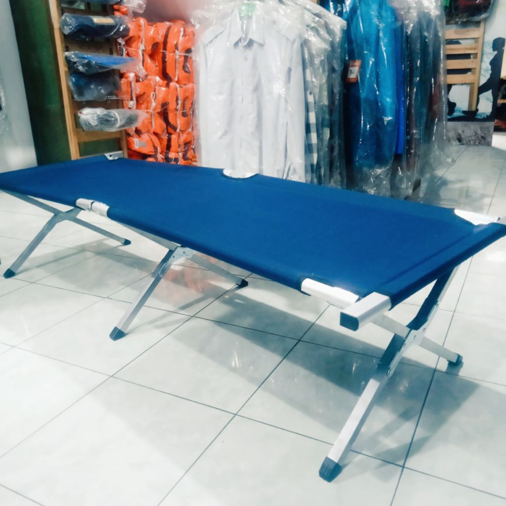Velbed Alumunium Lipat Tidur