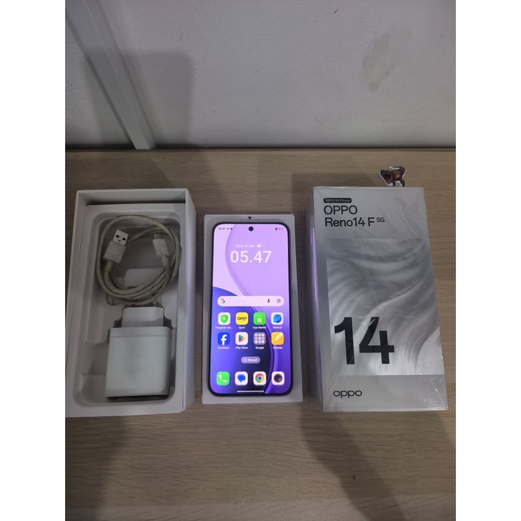 Oppo Reno 14F 5G 8/256 GB Second Fullset Original Termurah