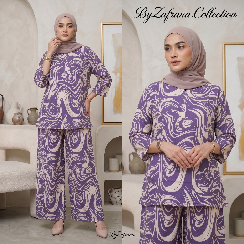 Onet Set Wanita/Setelan Jumbo/Setelan Wanita Kekinian/Busui Friendly/One Set Rayon/Termurah