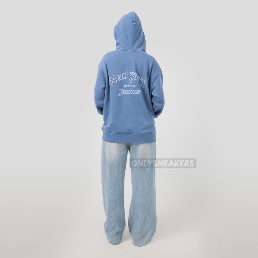 MLB NEW YORK YANKEES VINTAGE VARSITY SPORTIVE BLUE HOODIE