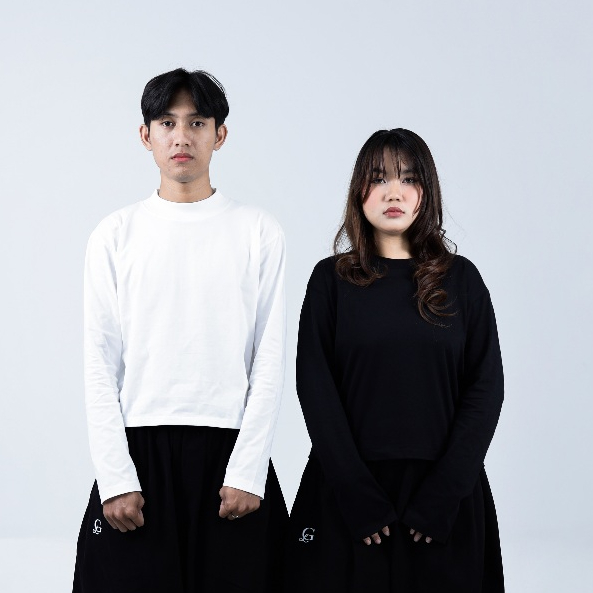 Longsleeve Boxy - Geld Importaint | Kaos polos pria dan wanita