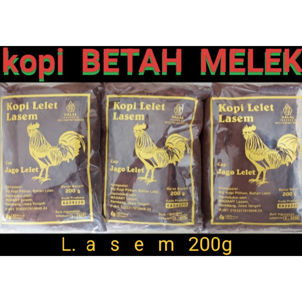 Kopi Bubuk JAGO LELET premium lasem 200 Gram - Aroma Khas, Rasa Nikmat, Tanpa Pengawet