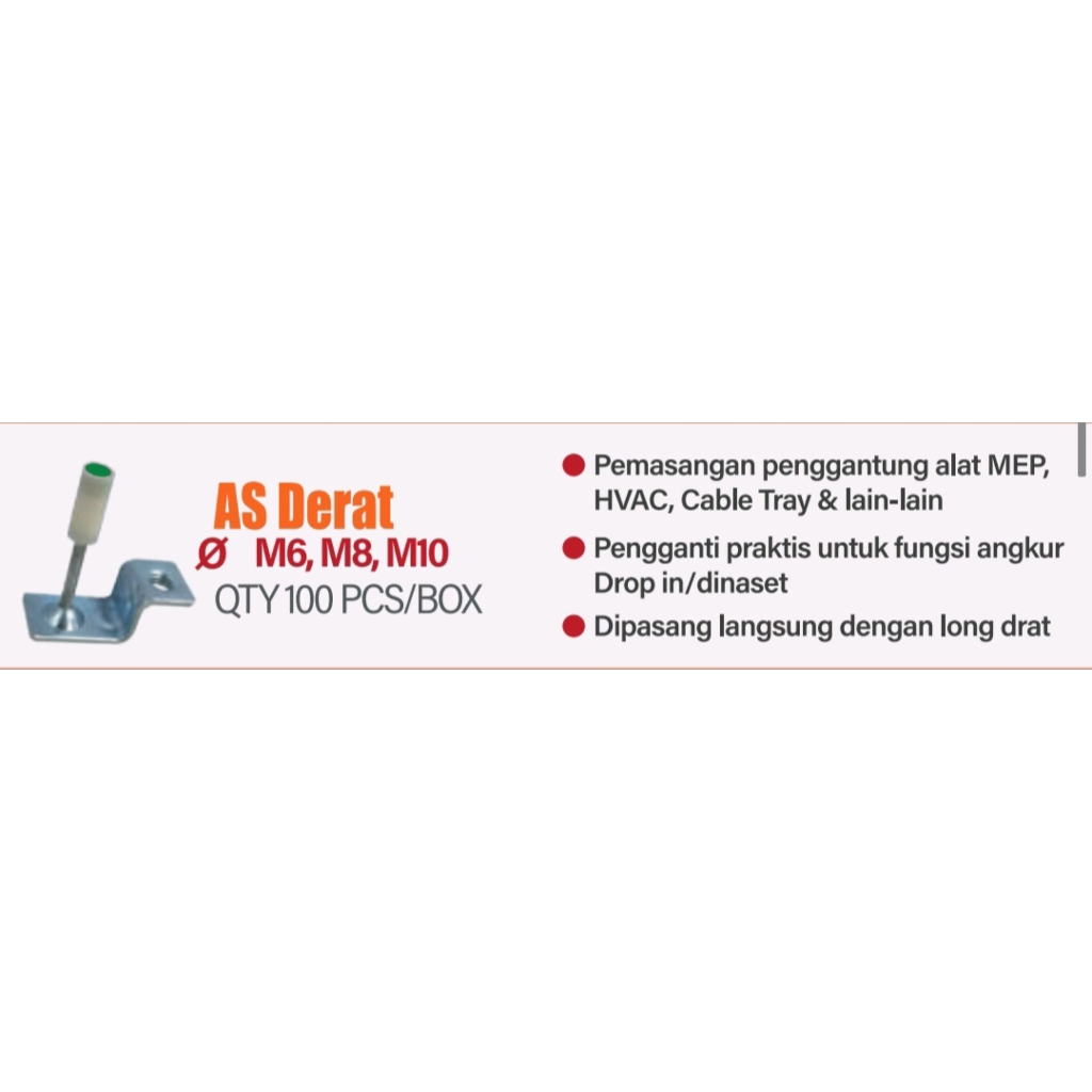 paku tembak AS Drat boset