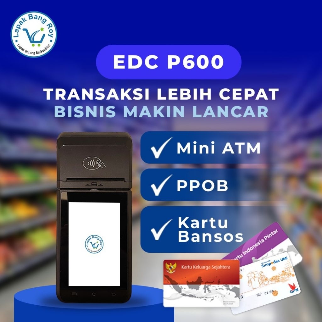 Mesin EDC Mini ATM Bank NOBU || Paket sudah Agen saja Mini ATM || Type P600