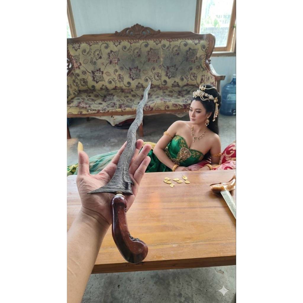 keris kidang soka pamor Ron genduru sungsang ORI sepuh