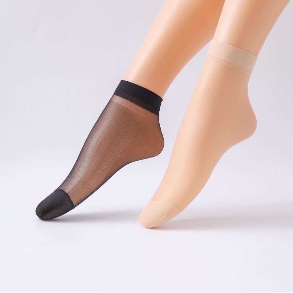 Crystal Socks - Kaus Kaki Wanita Transparan - Stocking Semata Kaki