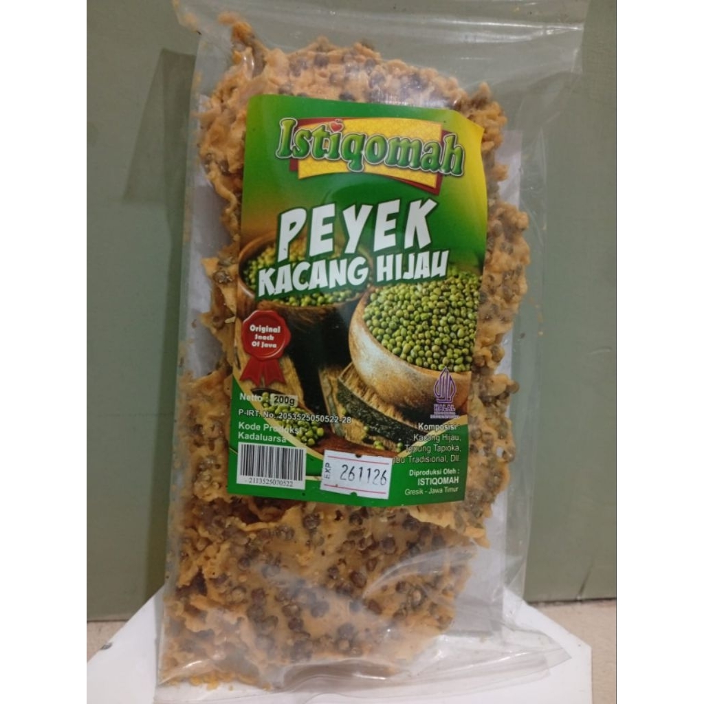 Peyek kacang hijau Istiqomah 200 gr