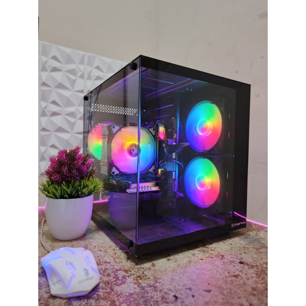 PC GAMING Rakitan Core i3 Gen 10 Feat RX 580