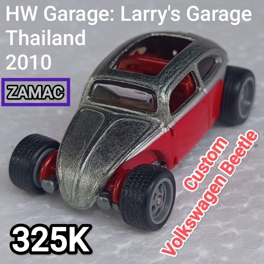 Hot Wheels HW Garage Larry Garage Custom VW Volkswagen Beetle Bug Kodok ZAMAC Loose