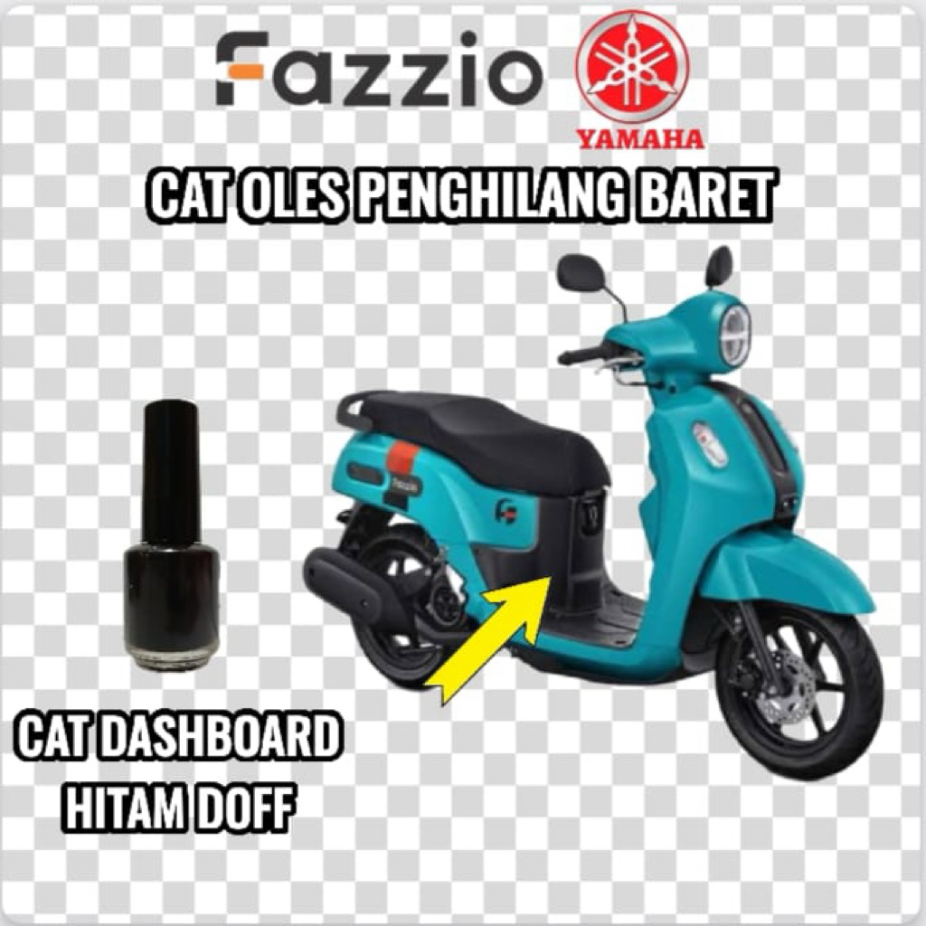 Cat Oles Dashboard Hitam doff Black Doff Penghilang Baret Motor Yamaha Fazio Fazzio NEW
