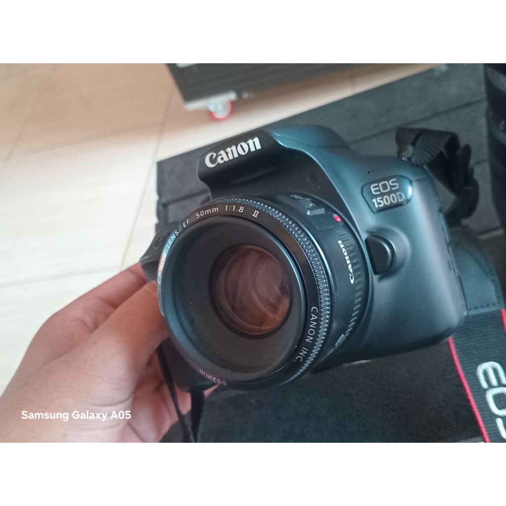 Canon 1500D dengan 2 lensa  lensa 70-300 Tamron+Lensa Fix 50mm Mark II