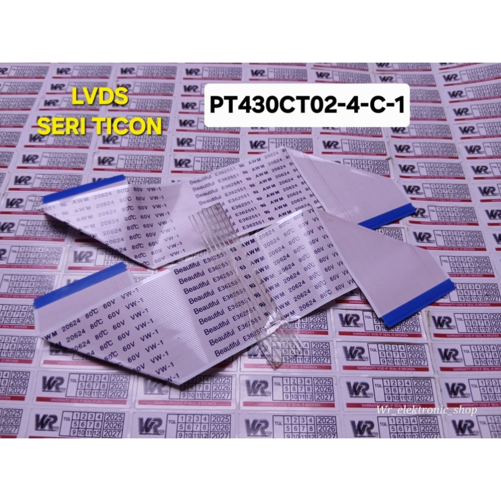 LVDS TICON KE PANEL SERI PT430CT02-4-C-1 ORGINAL