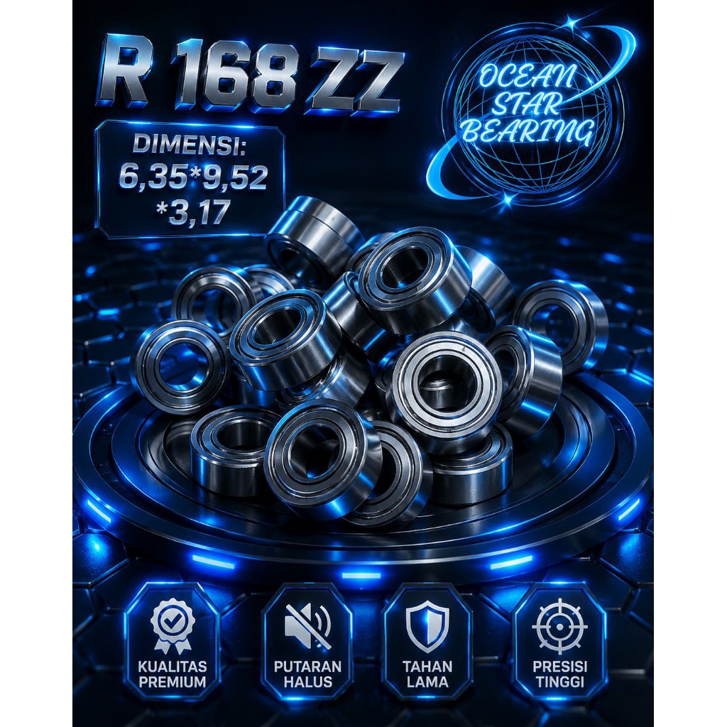 BEARING MINIATURE R 168 ZZ