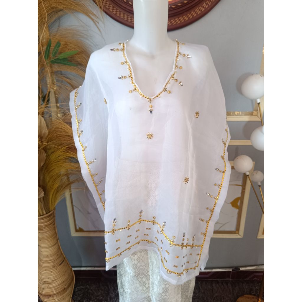 Baju Bodo Kaftan/ Baju Bodo/Baju Tokko/Baju Adat Bugis/Makassar/Baju Bodo Organza/Baju Bodo Modern/ 