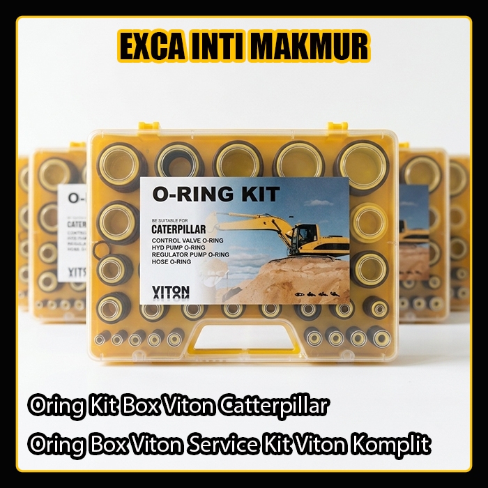 Oring Kit Box Viton Catterpillar Oring Box Viton O-Ring Service Kit Viton Komplit Sparepart Alat Ber