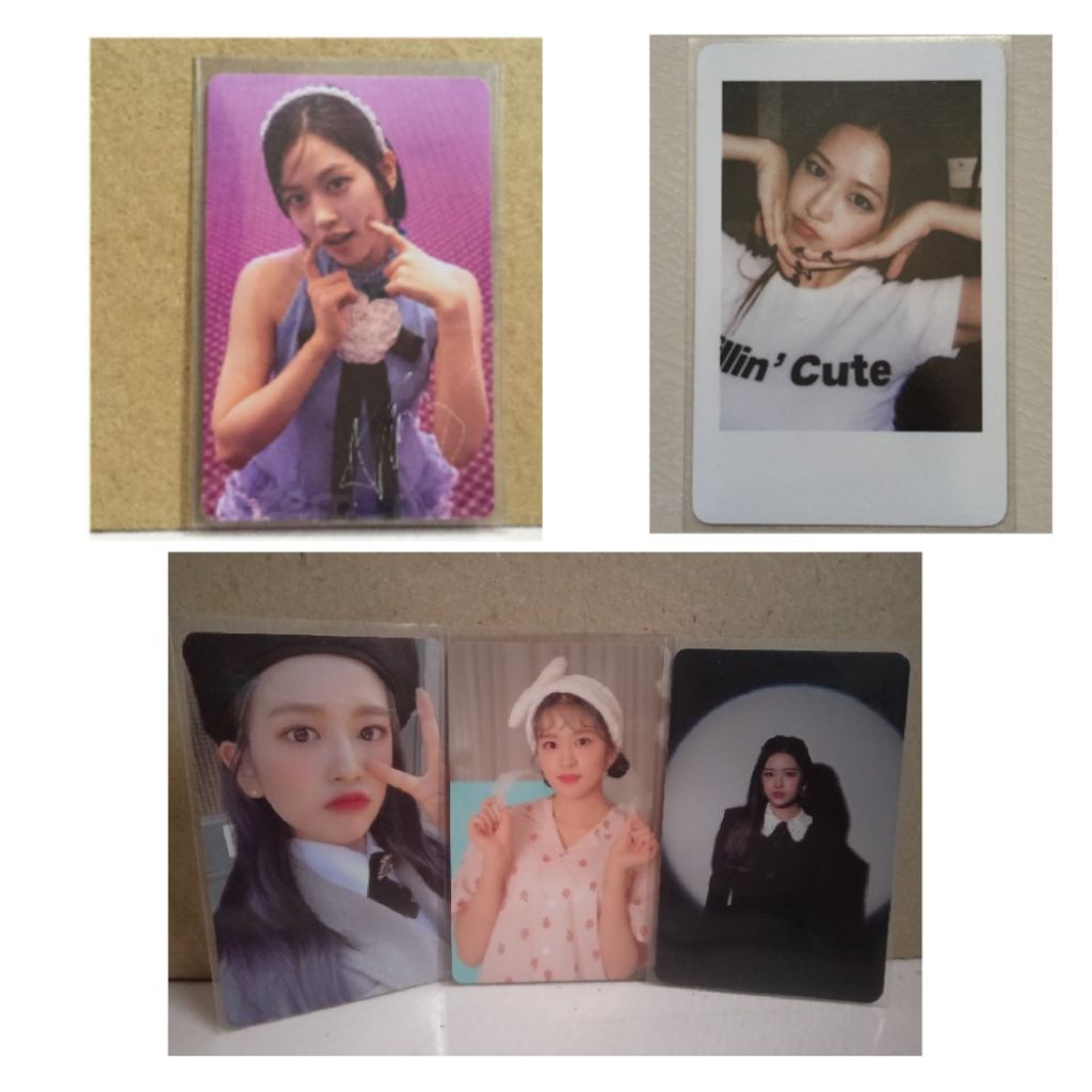 PC Yujin IVE IZ*ONE (baca deskripsi) dicon kakaogift benefit Polaroid ive secret Photocard izone