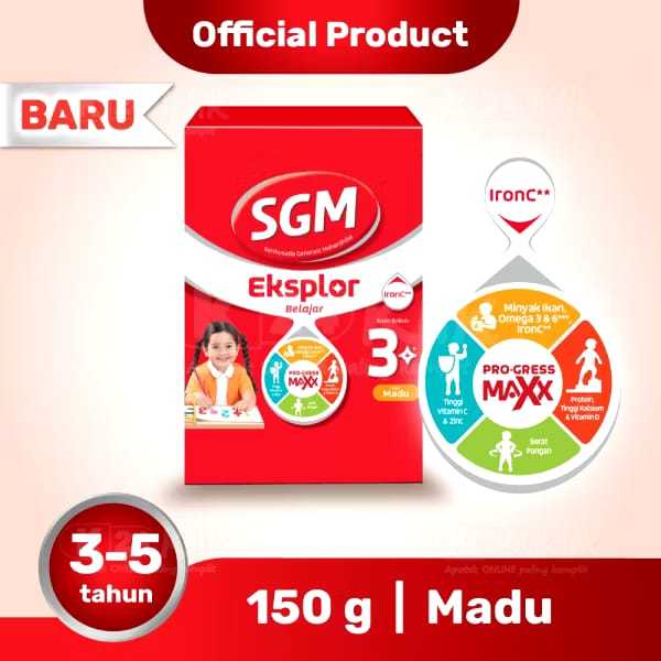 SGM Eksplor 3+ 3-5 Tahun 150gr (3x150gr)