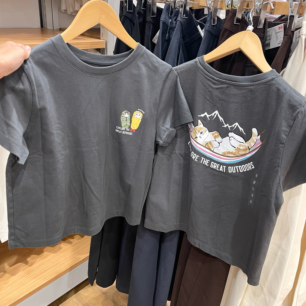 Tshirt Uniqlo Woman Mofusand gray