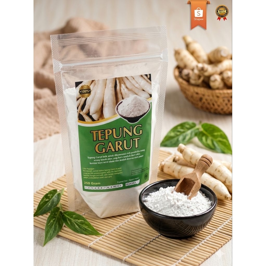 Tepung Garut Pati   Tepung Garut. /  Angkrik 250gr