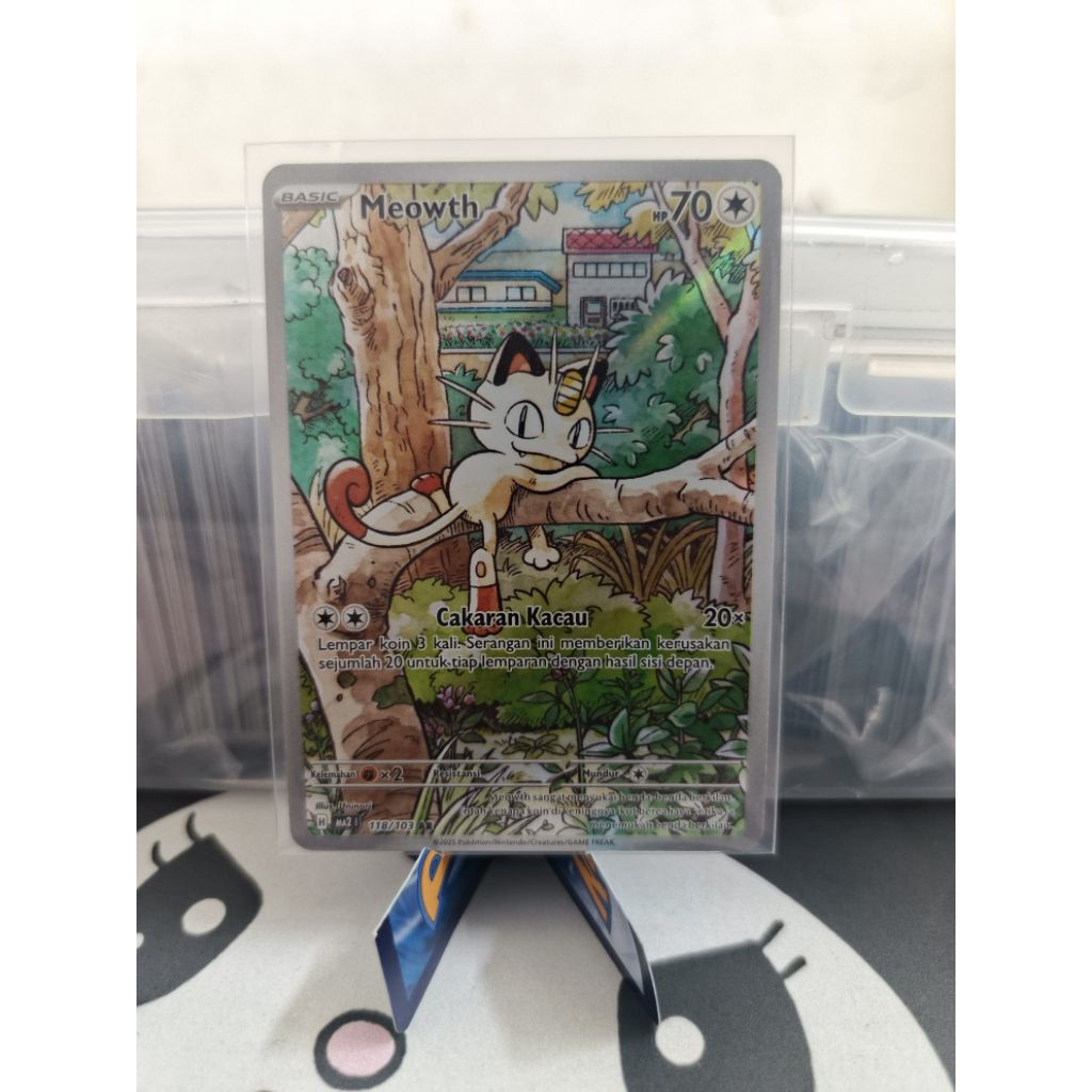 KOBARAN BIRU | MEOWTH 118/103 AR