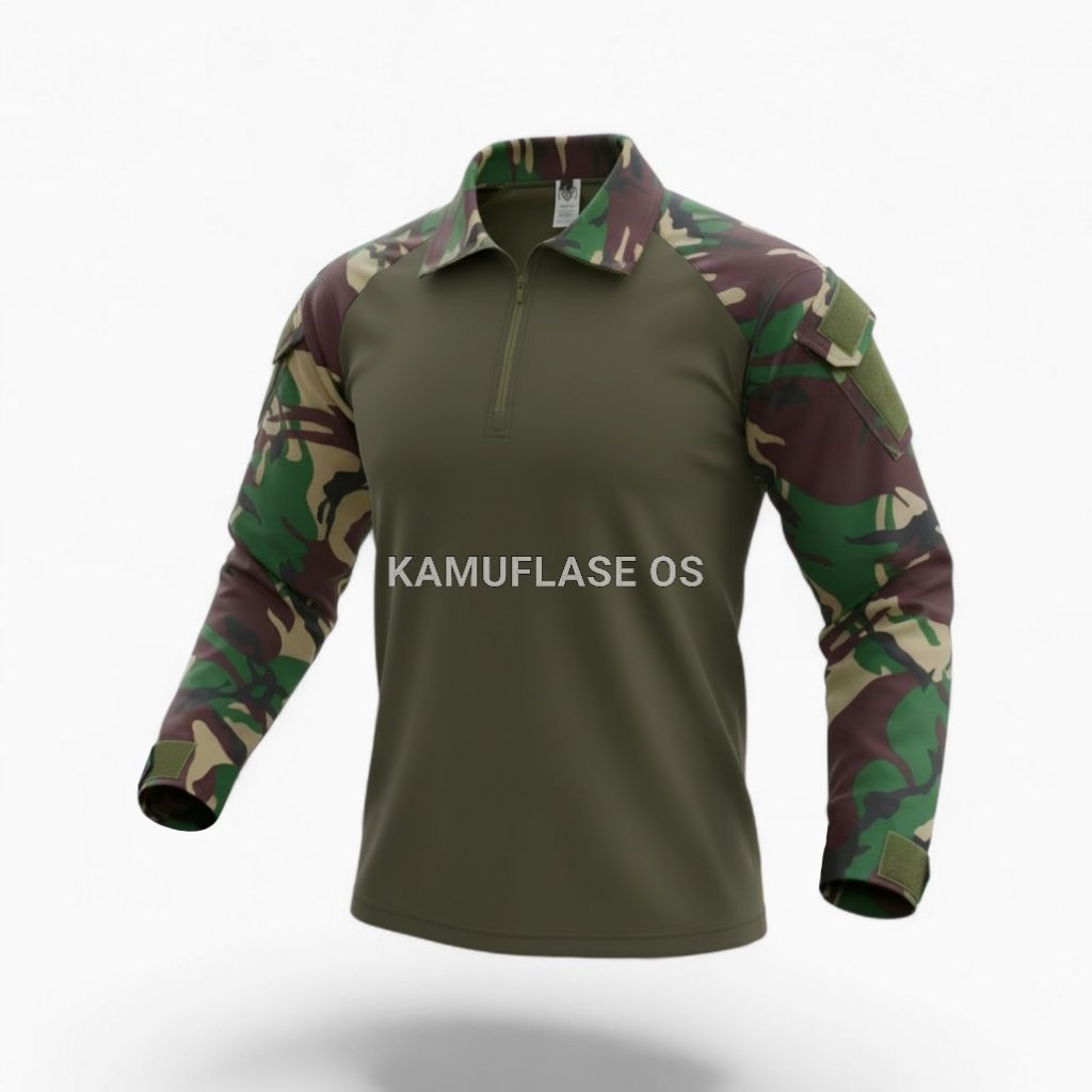 Kaos tactical BDU Combat shirt loreng TNI AD malvinas pakaian outdoor miltary malpinas
