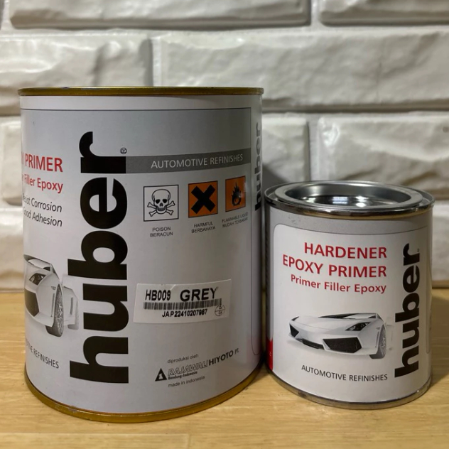 HUBER EPOXY PRIMER GREY 1 LITER SET / EPOKSI PRIMER PLAT BESI (ANTI-KARAT)
