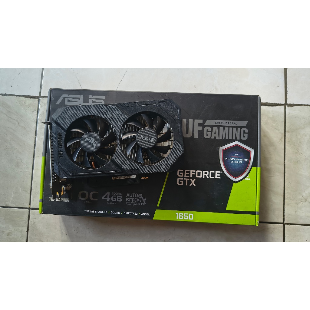 [Bekas] VGA ASUS TUF Gaming GeForce GTX 1650 4GB GDDR6 OC Edition